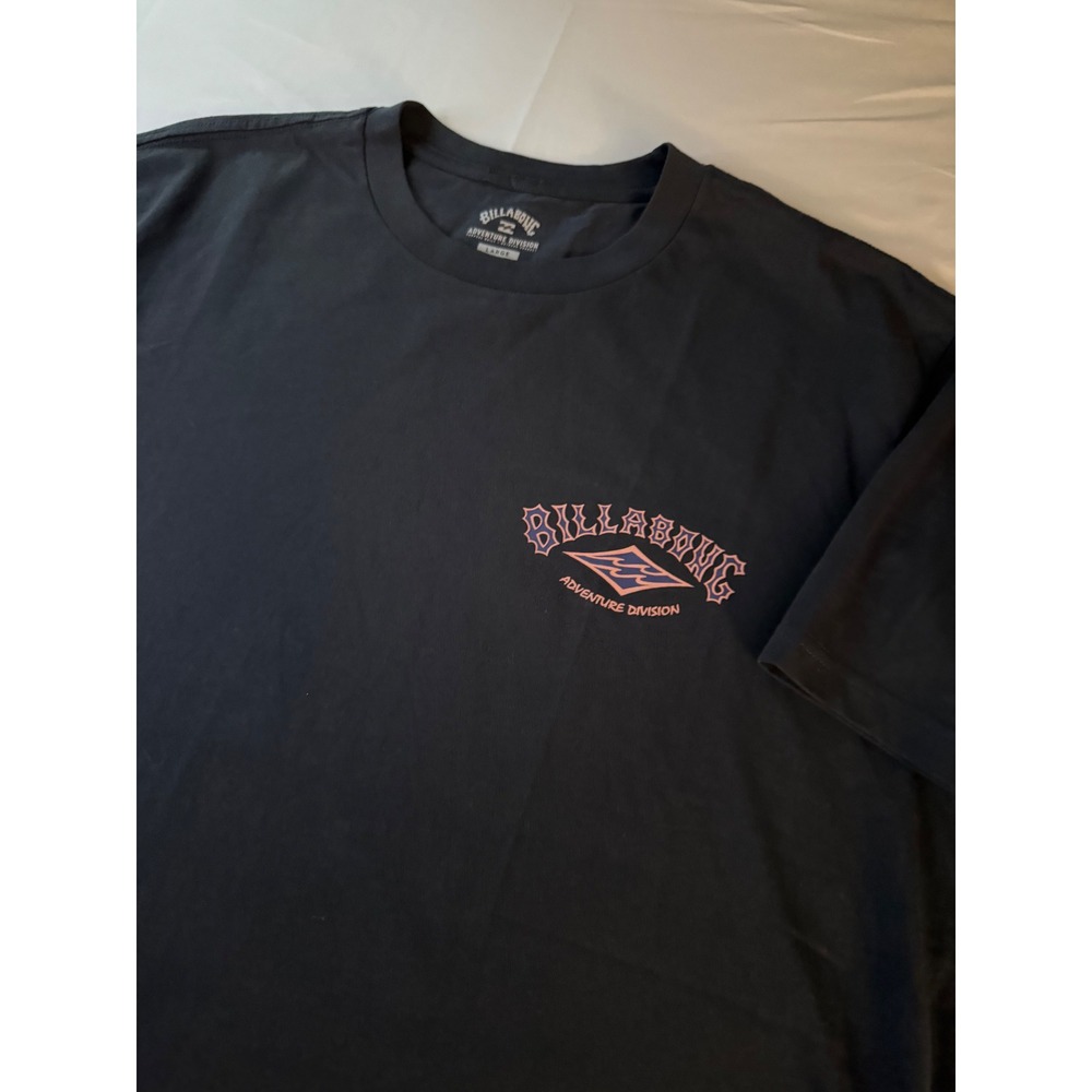 Billabong Adventure Division ADIV Arch SS Organic Cotton Tee Black Mens Large